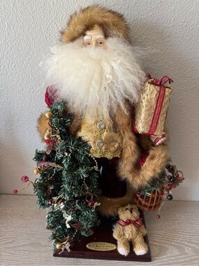 VTG. 2004 limited editionOld World Chrsitmas Santa Collection 18” Bird Cage & Tr
